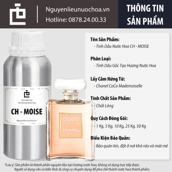Tinh Dầu Gốc CH - MOISE: Hương Thơm Thanh Lịch Lấy Cảm Hứng Từ Chanel CoCo Mademoiselle