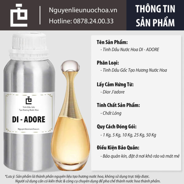 Tinh Dầu Gốc DI - ADORE | Lấy Cảm Hứng Từ Dior J'adore